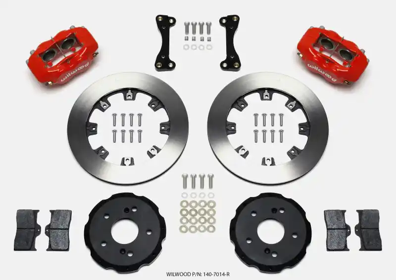 Wilwood Forged Dynalite Front Hat Kit 12.19in Red 02-06 Acura RSX-5 Lug