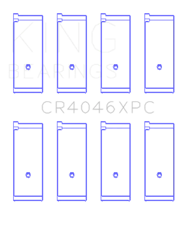 King Honda B20B4/B20Z2/D16 Series/ZC 16V pMaxKote Performance Rod Bearing Set - Size STD