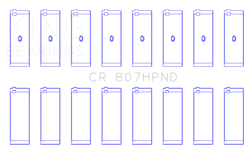 King Engine Bearings Chevy LS1 / LS6 (Size 011) Performance Rod Bearing Set