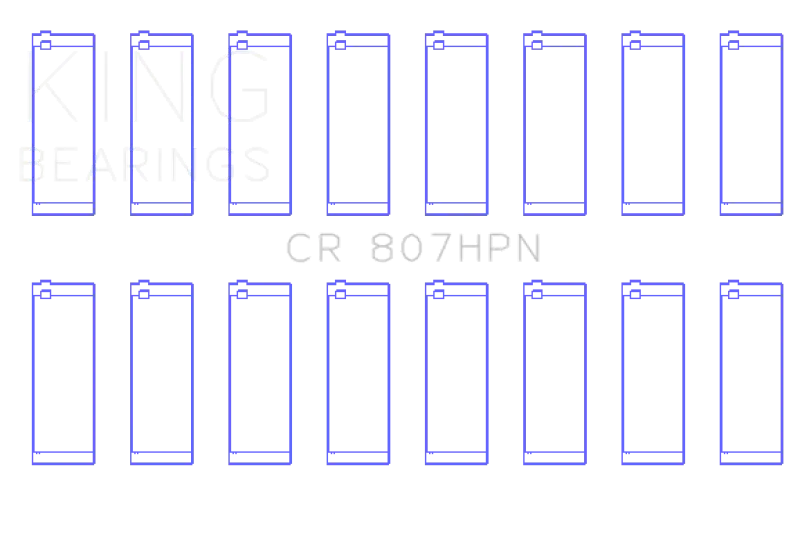 King Engine Bearings Chevy LS1 / LS6 / LS3 (Size STDX) Performance Rod Bearing Set