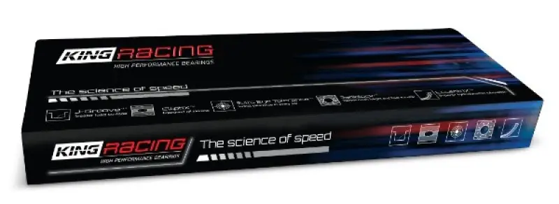 King Engine Bearings Ford Prod. V8 4.6L/5.4L Performance Main Bearing Set - Size +0.026mm