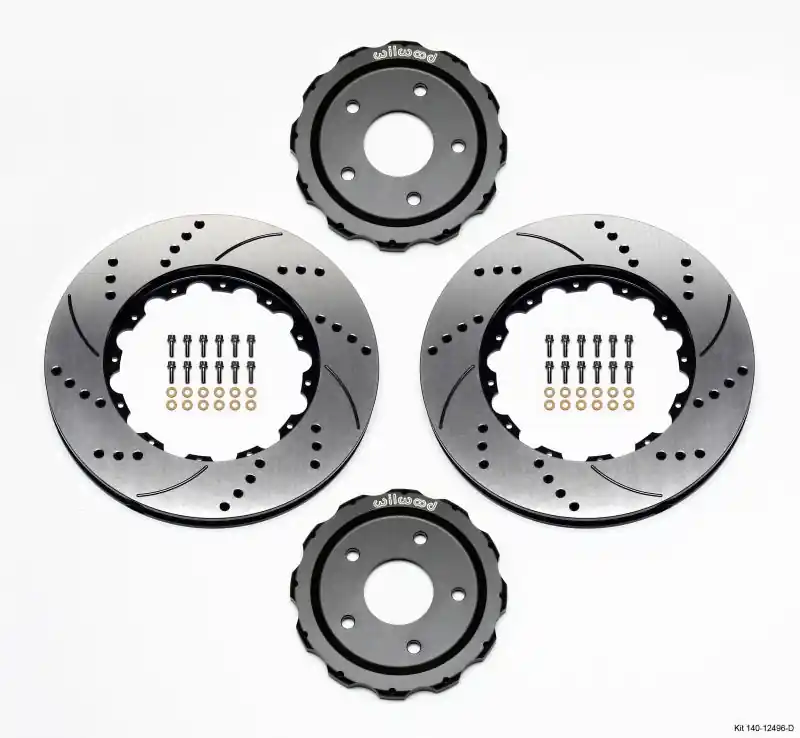 Wilwood Hat/Rotor Kit Front Drilled 06-Up Corvette C6-Z06 (2pc Hat/Rtr)