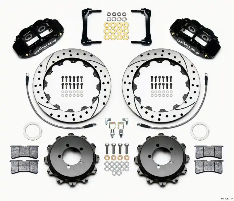 Wilwood Narrow Superlite 4R Rear Kit 12.88in Drilled 2012-Up Toyota / Scion FRS w/Lines