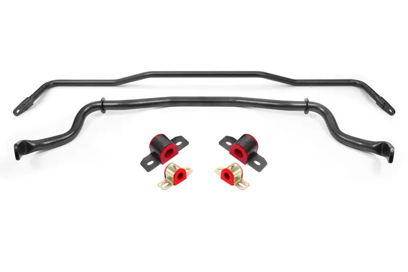 BMR 15-22 S550 Mustang Sway Bar Kit with Bushings Front and Rear Black Hammertone