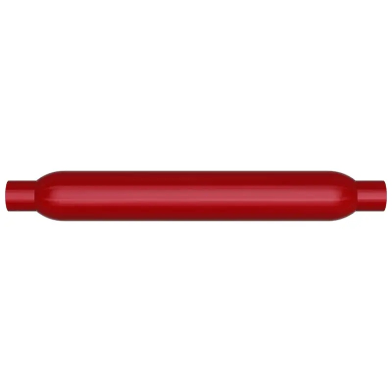 MagnaFlow Muffler Red Pack Series Glasspack 3.5in Rd 22in Body Length 2in/2in Inlet/Outlet