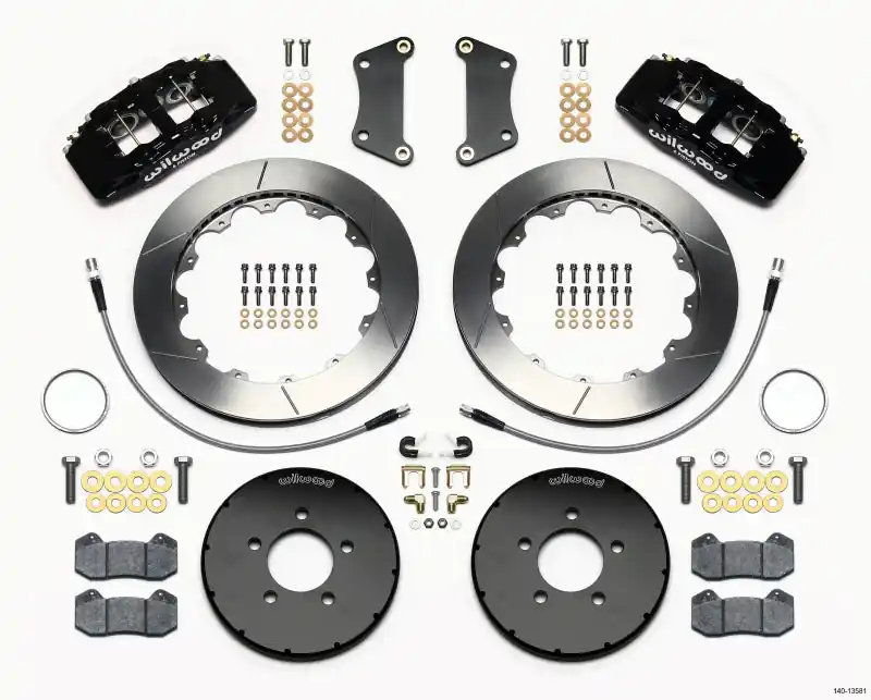 Wilwood Dynapro 6 Front Hat Kit 12.88in 2005-Up Mazda 3 w/ Lines