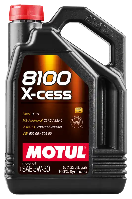 Motul Synthetic Engine Oil 8100 5W30 X-CESS 5L- CASE OF 4 (20L TOTAL)