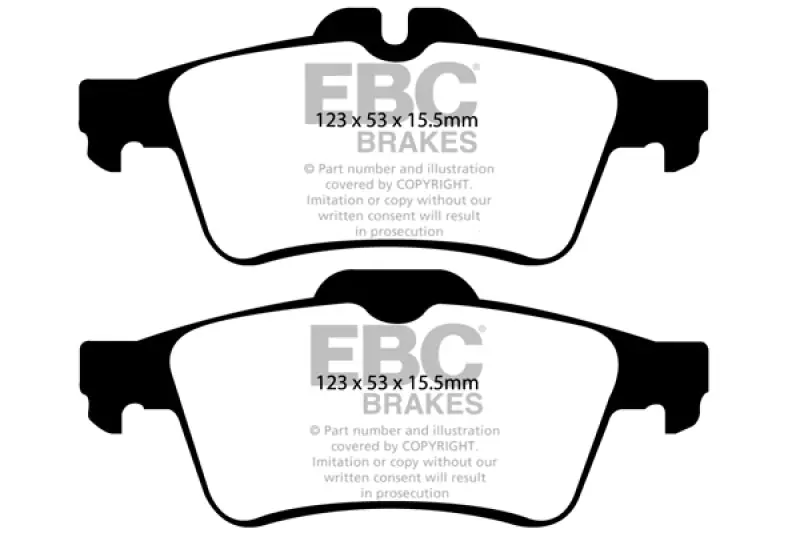 EBC Ultimax2 Rear Brake Pads for 2013+ Focus ST, 2016+ Focus RS & 2007+ Mazdaspeed 3
