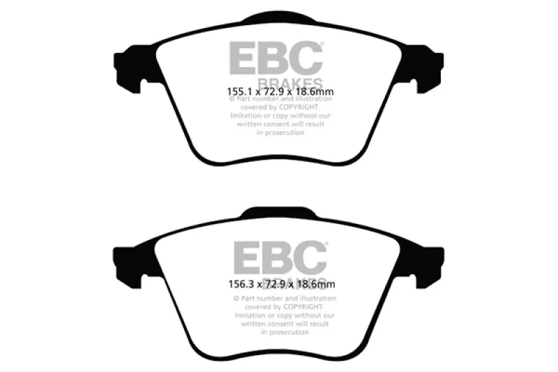 EBC 07-13 Mazdaspeed 3 2.3 Turbo Ultimax2 Front Brake Pads
