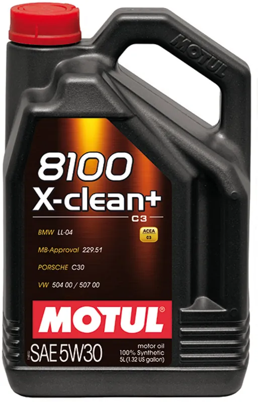 Motul 5L Synthetic Engine Oil 8100 5W30 X-CLEAN Plus- CASE OF 4 (20L TOTAL)