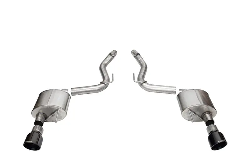 Corsa 2024+ Ford Mustang GT Sport Axle-Back Dual Rear Exit with 4.5in Black PVD Pro-Series Tips