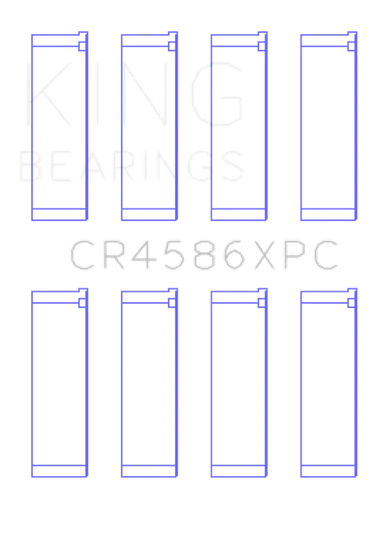 King Engine Bearings Mitsubishi 4B11T (Size 0.5) Coated Performance Rod Bearing Set