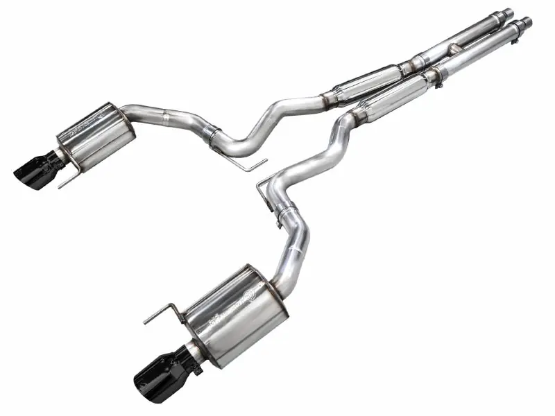 AWE Tuning 2024 Ford Mustang GT Fastback S650 RWD Touring Catback Exhaust w/ Dual Diamond Black Tips