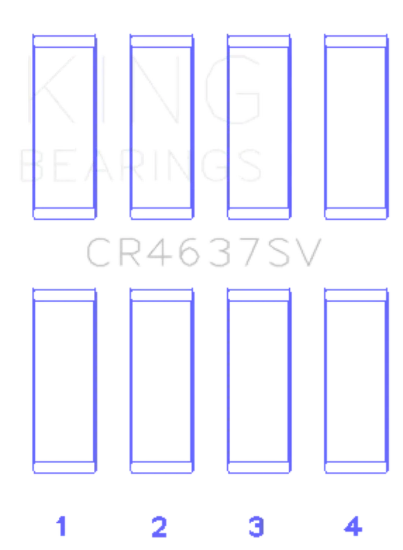King Engine Bearings Audi BYT/CDNC/CCZD/CPSA (Size 0.50) Connecting Rod Bearing Set
