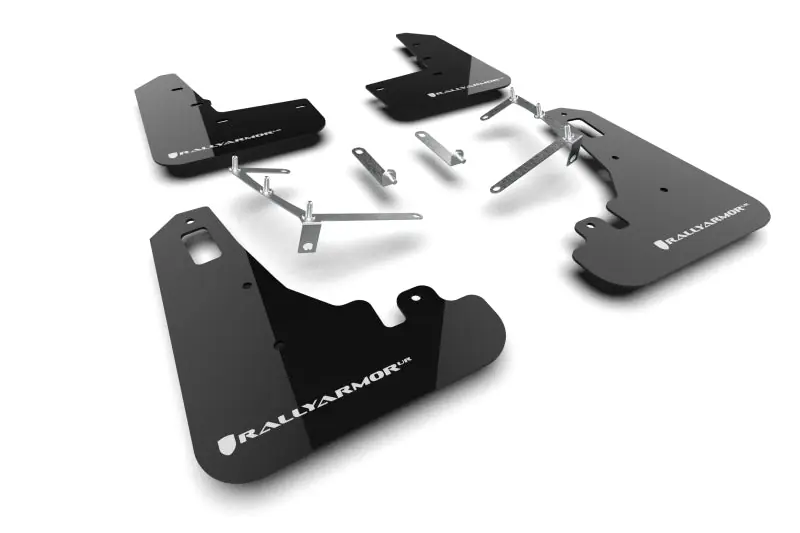 Rally Armor 22-26 Subaru BRZ / Toyota GR86 Black UR Mud Flap w/White Logo
