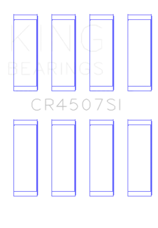 King Mazda MZR 2.3L 16V / Ford Duratec 2.3L 16V (Size .25) Connecting Rod Bearing Set (Set of 8)
