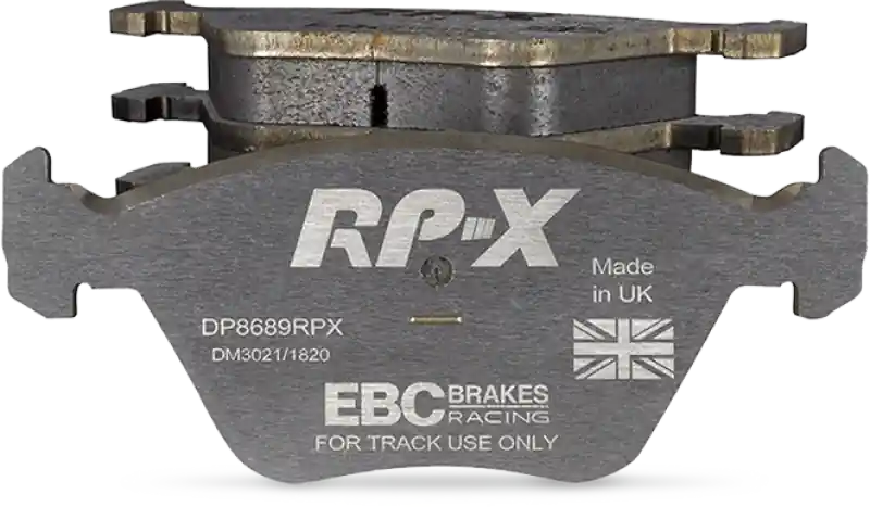 EBC Racing 13-14 Audi RS7 4.0L Twin Turbo (Cast Iron Rotors w/Round Weights) RP-X Front Brake Pads