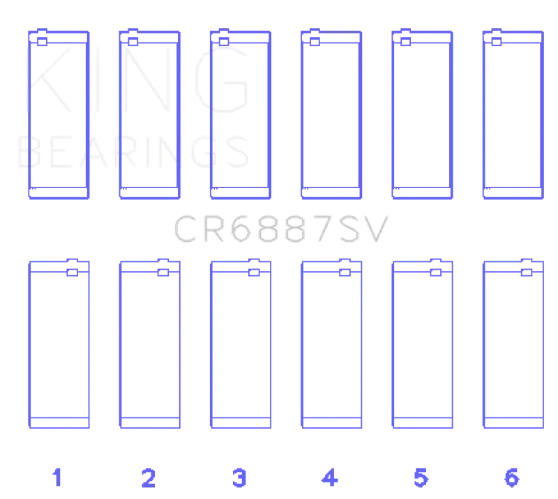King Engine Bearings BMW B58B30A Performance Rod Bearing Set