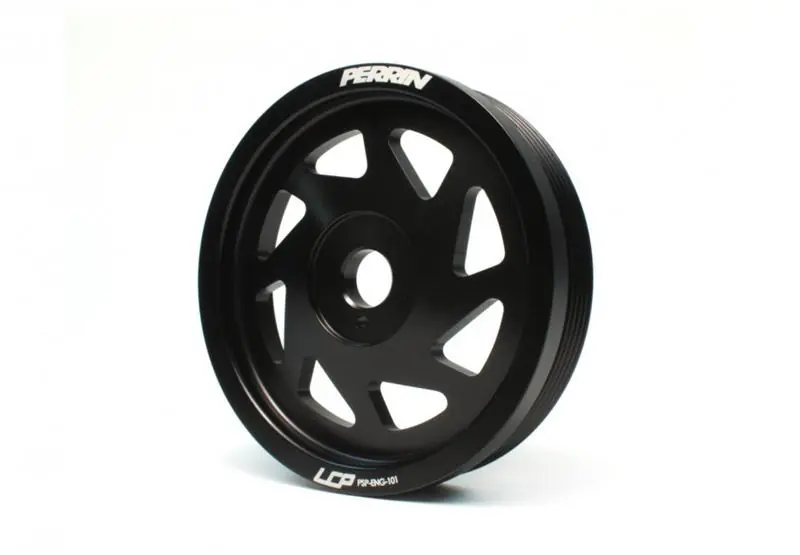 PERRIN 15-18 Subaru WRX / 13-20 BRZ / 14-18 FXT / 13-16 Crosstrek Lightened Crank Pulley - Black