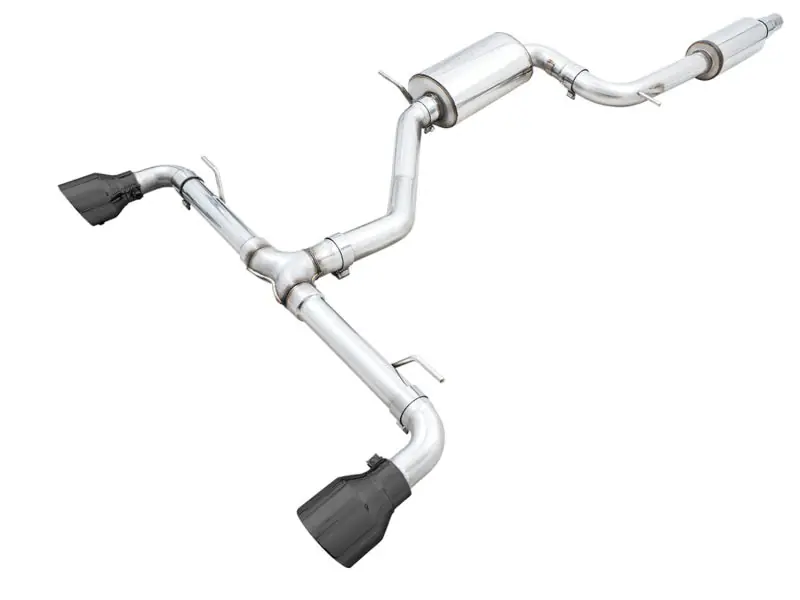 AWE Tuning 2022 VW GTI MK8 Touring Edition Exhaust - Diamond Black Tips
