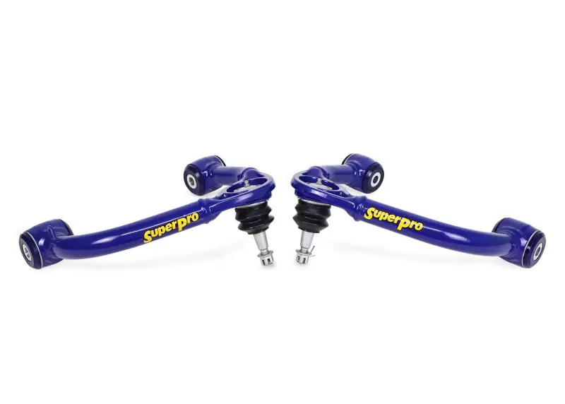 SuperPro 2021+ Ford F150 Fixed Offset Front Upper Control Arm Set