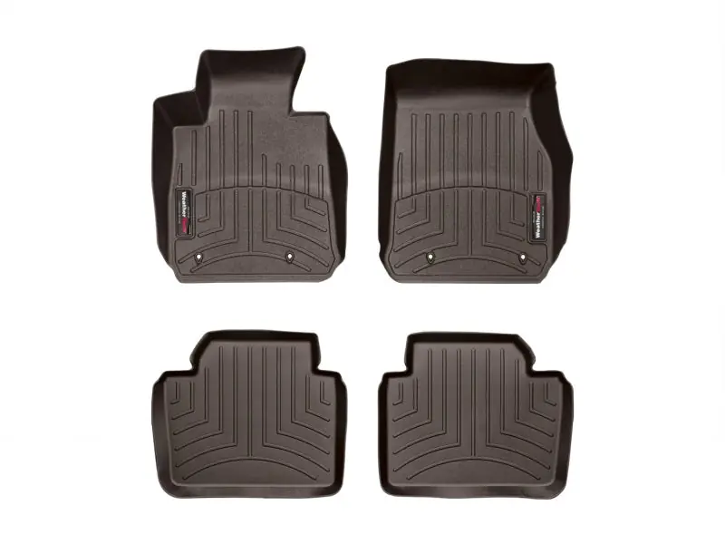 WeatherTech 2014+ BMW 2-Series Front & Rear FloorLiner - Cocoa