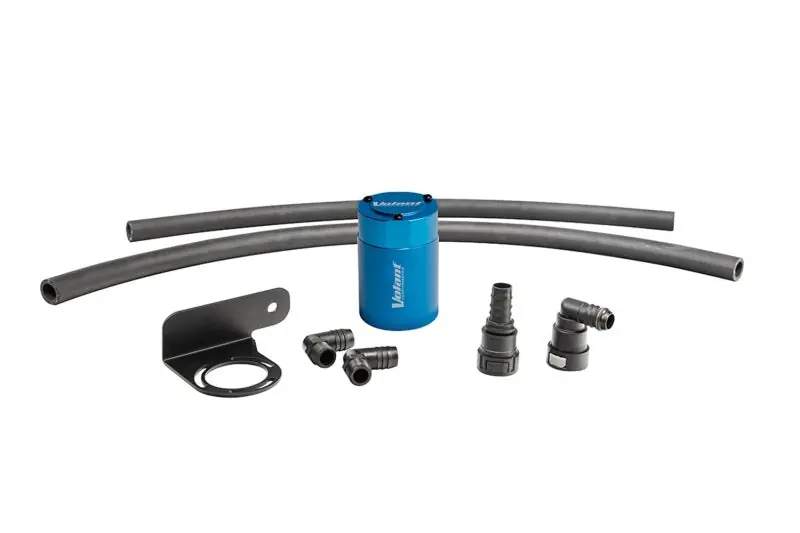 Volant 15-25 Ford F-150 Auto 3oz Aluminum Oil Catch Can w/Mounting Bracket - Blue