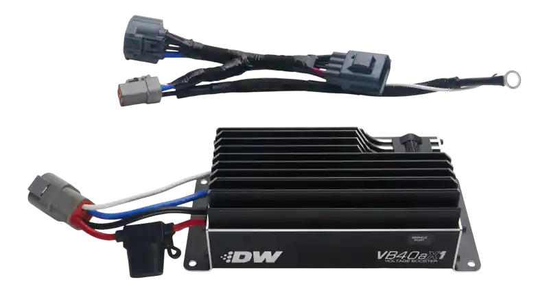 DeatschWerks VB40AX1 Voltage Booster with Plug-N-Play Harness for 10-25 Ford Mustang