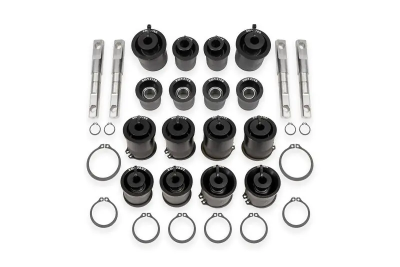 BMR 97-04 Chevrolet Corvette C5 / 05-13 Corvette C6 Front & Rear Control Arms Bearing Kit - Black