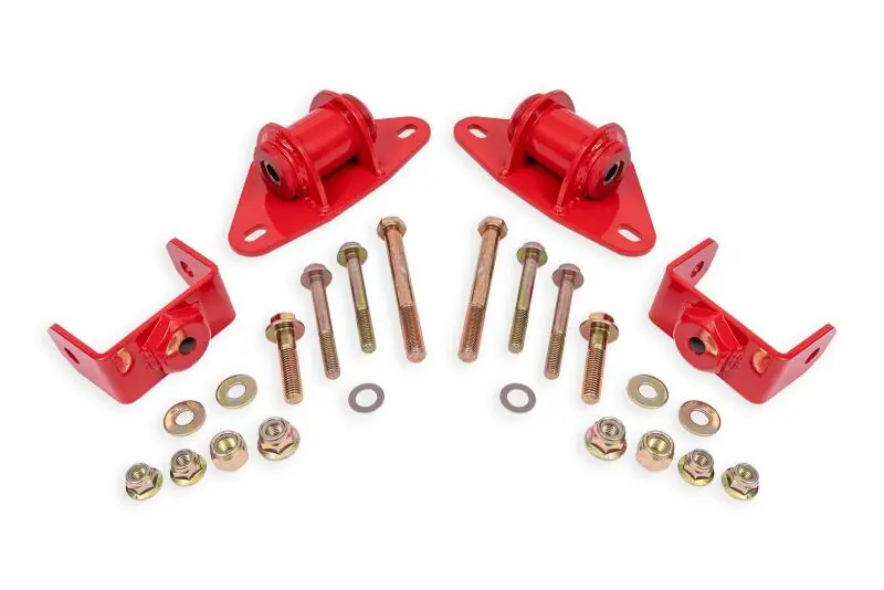 BMR Suspension 14-19 Chevrolet Corvette Motor Mount Kit - Red
