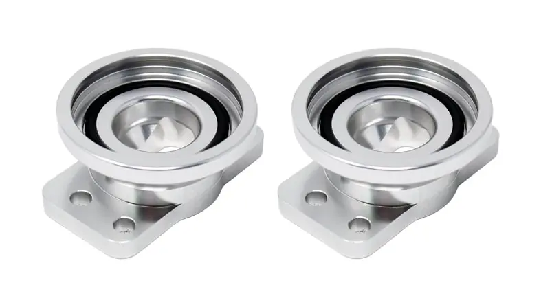 Torque Solution Dual HKS Blow Off Valve Adapter 2018+ Kia Stinger 3.3T