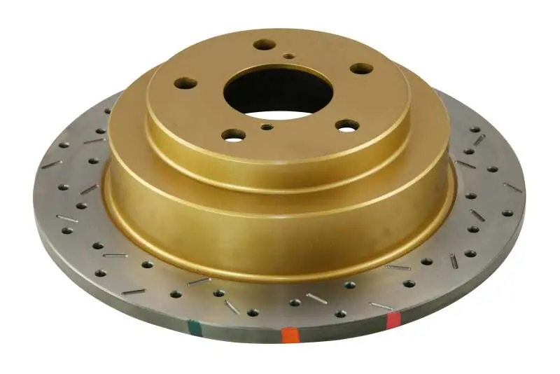 DBA 02-06 WRX / 98-07 Impreza 2.5L RS Rear Drilled & Slotted 4000 Series Rotor