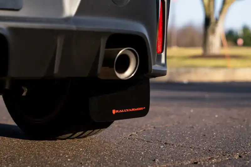 Rally Armor 23-26 Toyota GR Corolla Black UR Mud Flap w/White Logo