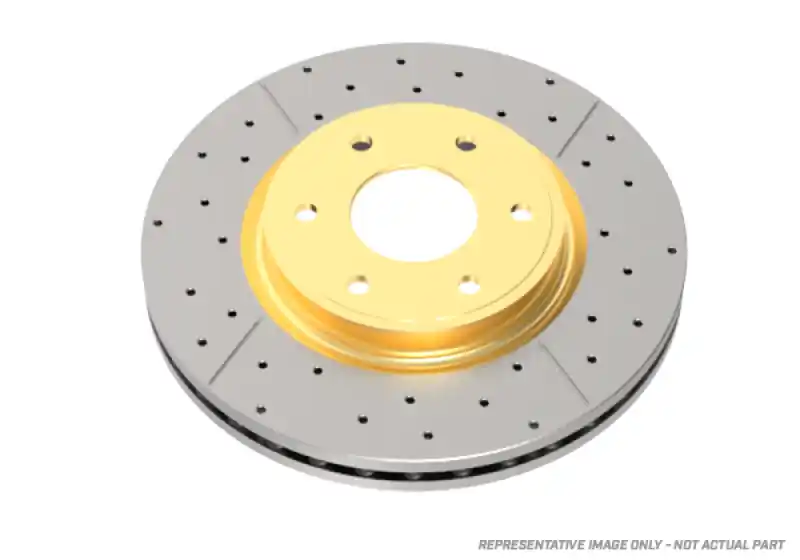 DBA 06-09 Volkswagen GTI Rear Drilled & Slotted Street Series Rotor