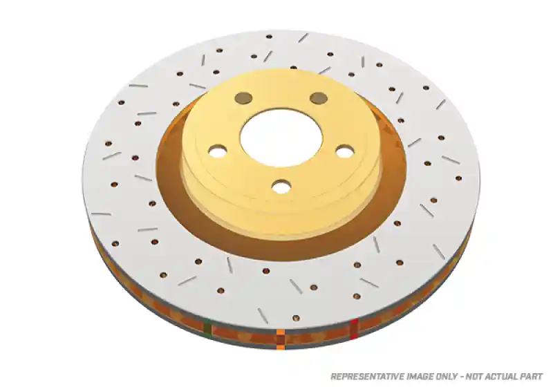 DBA 14-21 Volkswagen GTI (w/Perf Pkg 310mm Rear Disc) Rear 4000 Series Drilled & Slotted Rotor