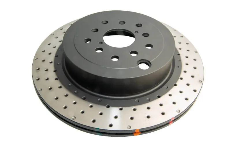 DBA 04-17 Subaru WRX STi Rear Cross Drilled/Dimpled 4000 XD Series Rotor