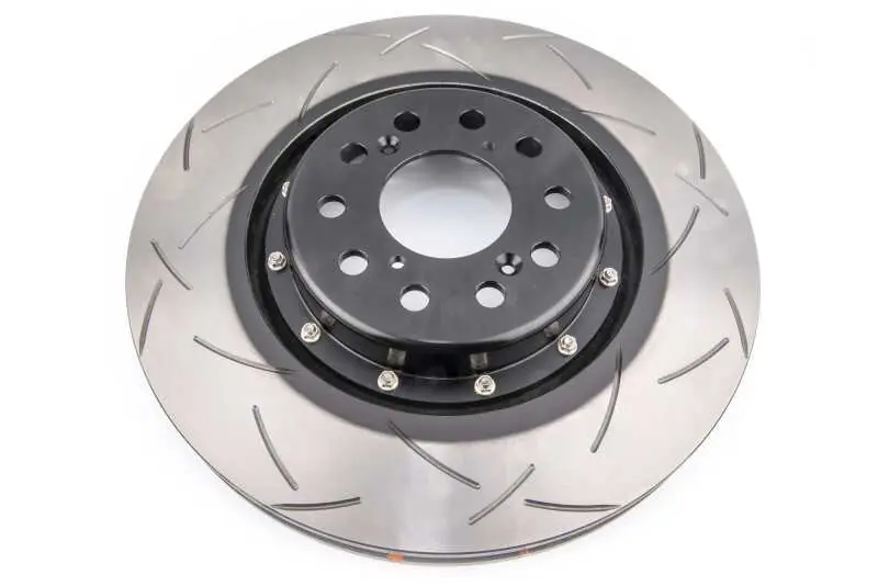 DBA 17+ Honda Civic Type R 5000 Fully Assembled 2-Piece Black Rotor Hat T3 Slotted 350mm x 32mm