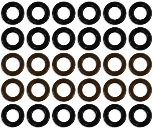 Universal seal kit for 6 cyl Fuel Injector Clinic injectors w/14mm seals (slk-univ-14mm-x-6)