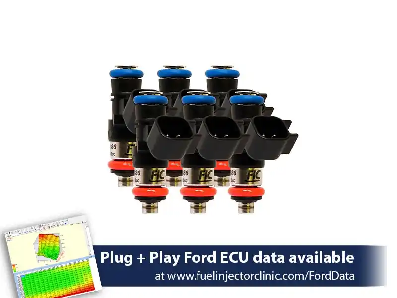 1650cc (160 lbs/hr at 43.5 PSI fuel pressure) FIC Fuel Injector Clinic Injector Set for Ford Raptor (2017-2019) Injector Sets (is409-1650h)