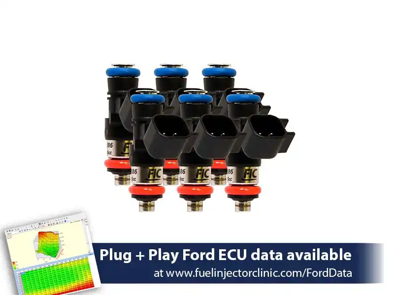 1000cc (95 lbs/hr at 43.5 PSI fuel pressure) FIC Fuel Injector Clinic Injector Set for Ford Raptor (2017-2019) Injector Sets (is409-1000h)