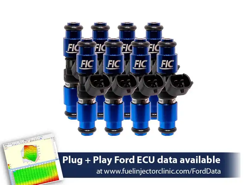 2150cc (200 lbs/hr at 43.5 PSI fuel pressure) FIC Fuel Injector Clinic Injector Set for Ford Raptor (2010-2014) Injector Sets (is408-2150h)
