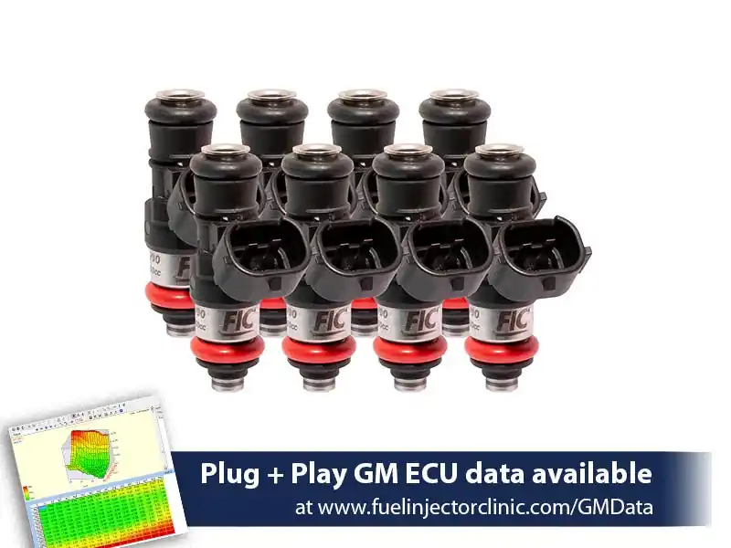 2150cc (240 lbs/hr at OE 58 PSI fuel pressure) FIC Fuel Injector Clinic Injector Set for 6.2 Truck Motors ('09-'13) Injector Sets (High-Z) (is306-2150h)