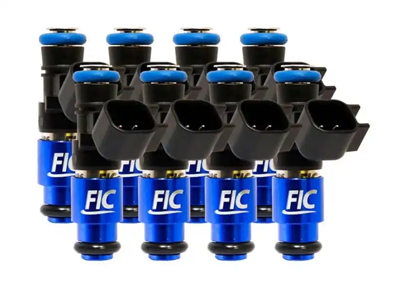1200cc-D (130 lbs/hr at OE 58 PSI fuel pressure) FIC Fuel Injector Clinic Injector Set for 4.8/5.3/6.0 Truck Motors ('07-'13) (High-Z) (is305-1200h-d)