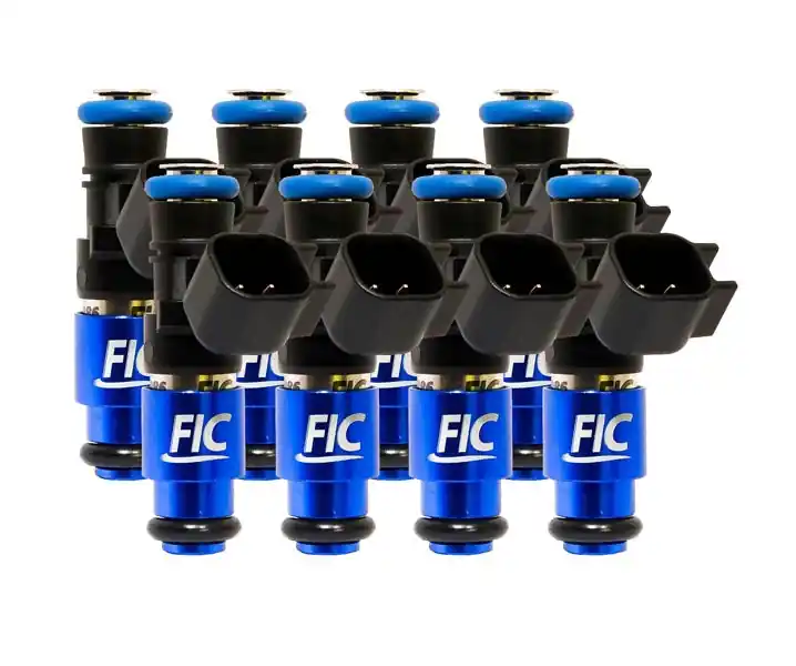 1650cc (180 lbs/hr at OE 58 PSI fuel pressure) FIC Fuel Injector Clinic Injector Set for 4.8/5.3/6.0 Truck Motors ('99-'06) (High-Z) (is304-1650h)