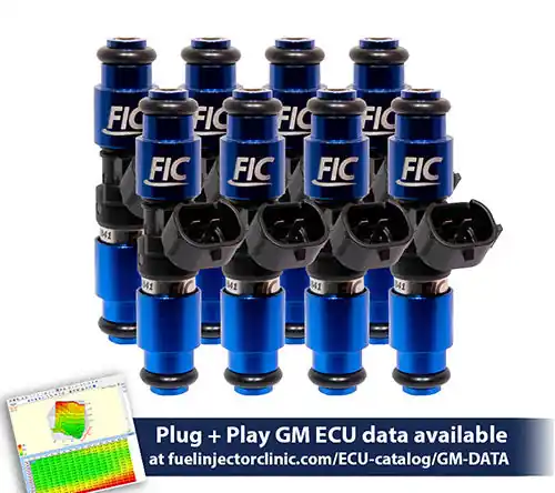 2150cc (240 lbs/hr at OE 58 PSI fuel pressure) FIC Fuel Injector Clinic Injector Set for LS1 engines (High-Z) (is301-2150h)