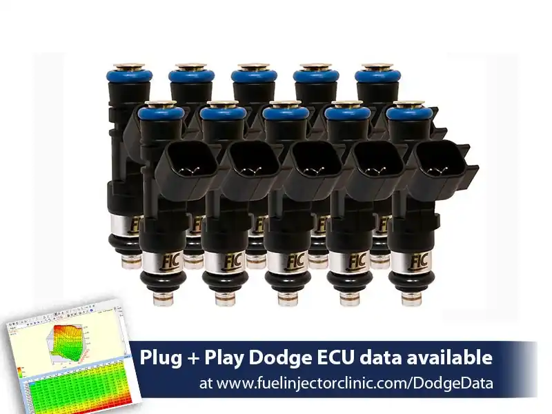 650cc FIC Fuel Injector Clinic Injector Set for Dodge Viper ZB2 ('08-'10) VX1 ('13-'17) (is158-0650h)
