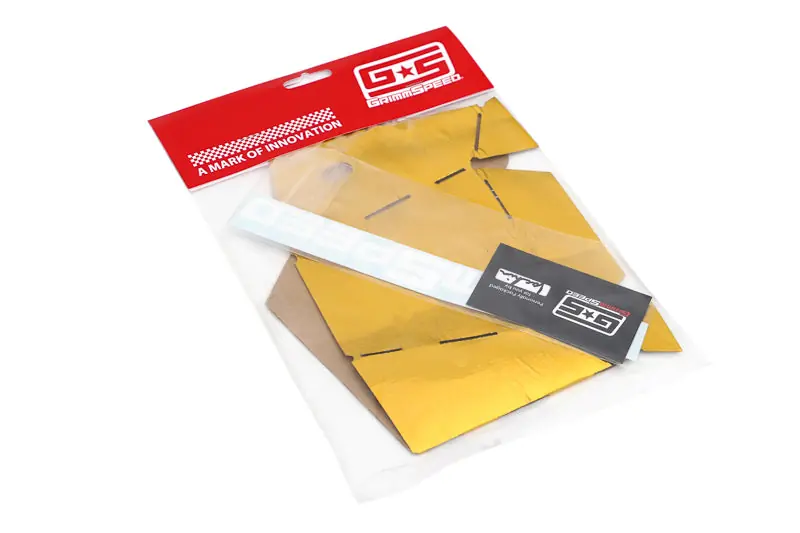 GrimmSpeed Turbo Heat Shield Reflect-A-Gold Foil Direct Fit for V2 Heat Shield