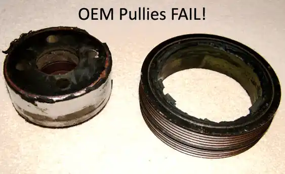 GrimmSpeed Lightweight Crank Pulley Black For Subaru All EJ Engines