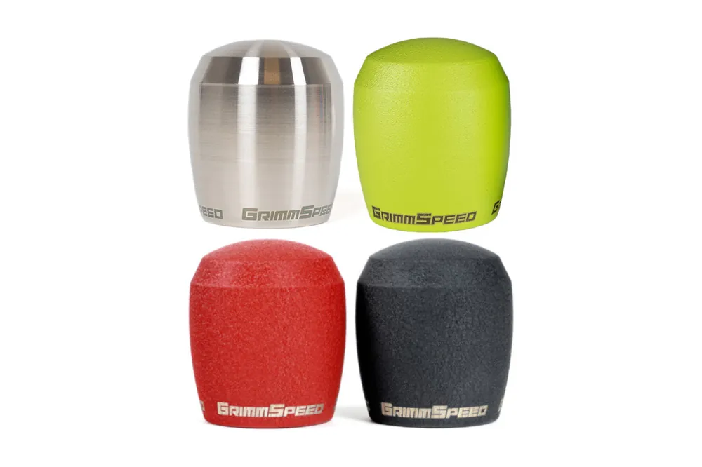 GrimmSpeed Stubby Shift Knob Stainless Steel Raw M12x1.25 Manual For Subaru/Ford