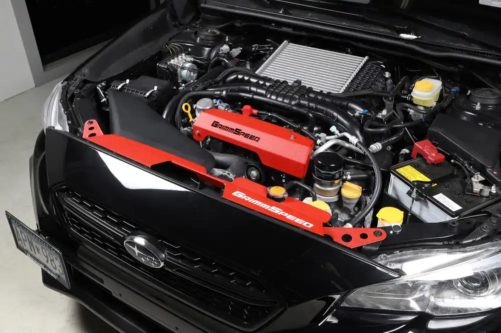 GrimmSpeed Radiator Shroud Red For Subaru 15-21 WRX/STI